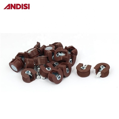 Цинк покрытый сталь винтовой материал Образец Wood Joint Plastic Rafix Connector for Cabinet