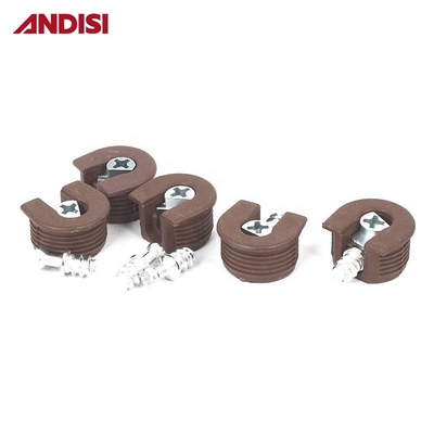 Цинк покрытый сталь винтовой материал Образец Wood Joint Plastic Rafix Connector for Cabinet