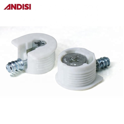 Цинк покрытый сталь винтовой материал Образец Wood Joint Plastic Rafix Connector for Cabinet