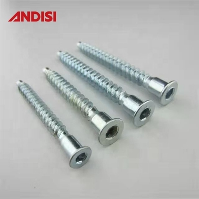 OEM настраиваемая поддержка Steel Cross Hexagon Head Phillips Flat Head Euro Confirmat Screw