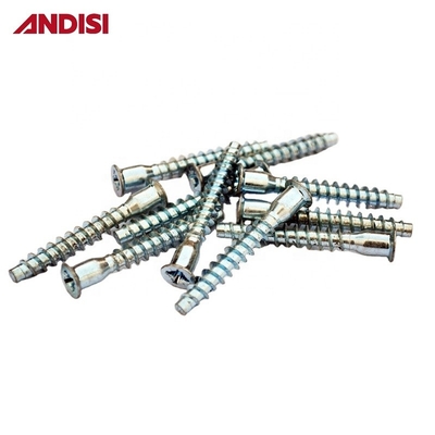 OEM настраиваемая поддержка Steel Cross Hexagon Head Phillips Flat Head Euro Confirmat Screw