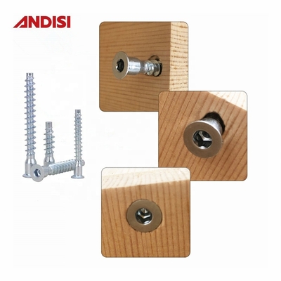 OEM настраиваемая поддержка Steel Cross Hexagon Head Phillips Flat Head Euro Confirmat Screw