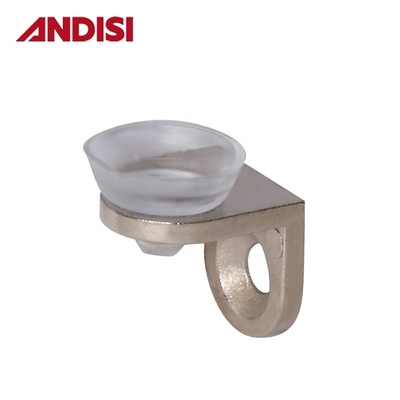 Zinc Alloy and PVC Glass Clamp Bracket Holder for Flat Glass Railing Shelf Accessory (Зинковый сплав и ПВХ стеклянный зажим)
