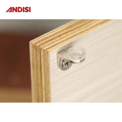 Zinc Alloy and PVC Glass Clamp Bracket Holder for Flat Glass Railing Shelf Accessory (Зинковый сплав и ПВХ стеклянный зажим)