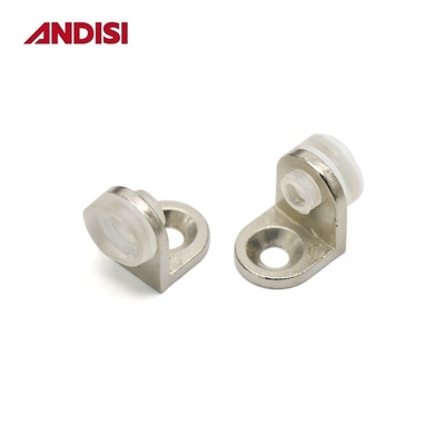 Zinc Alloy and PVC Glass Clamp Bracket Holder for Flat Glass Railing Shelf Accessory (Зинковый сплав и ПВХ стеклянный зажим)