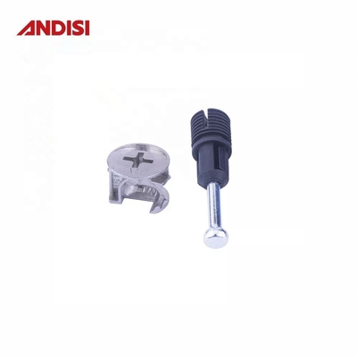 Стальная и пластмассовая сборка Dowel Cam Bolt Lock M8 Мебель Cam Quick Connect Bolts