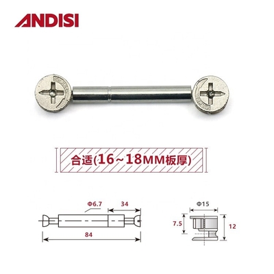 Mini Fix Cam Double End Bolt Threaded Screw Современный дизайн для другой мебельной техники