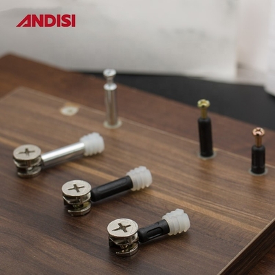 Почтовая упаковка 3-IN-1 Деревянный шкаф соединения Cam Lock Nut и болт MINI FIX